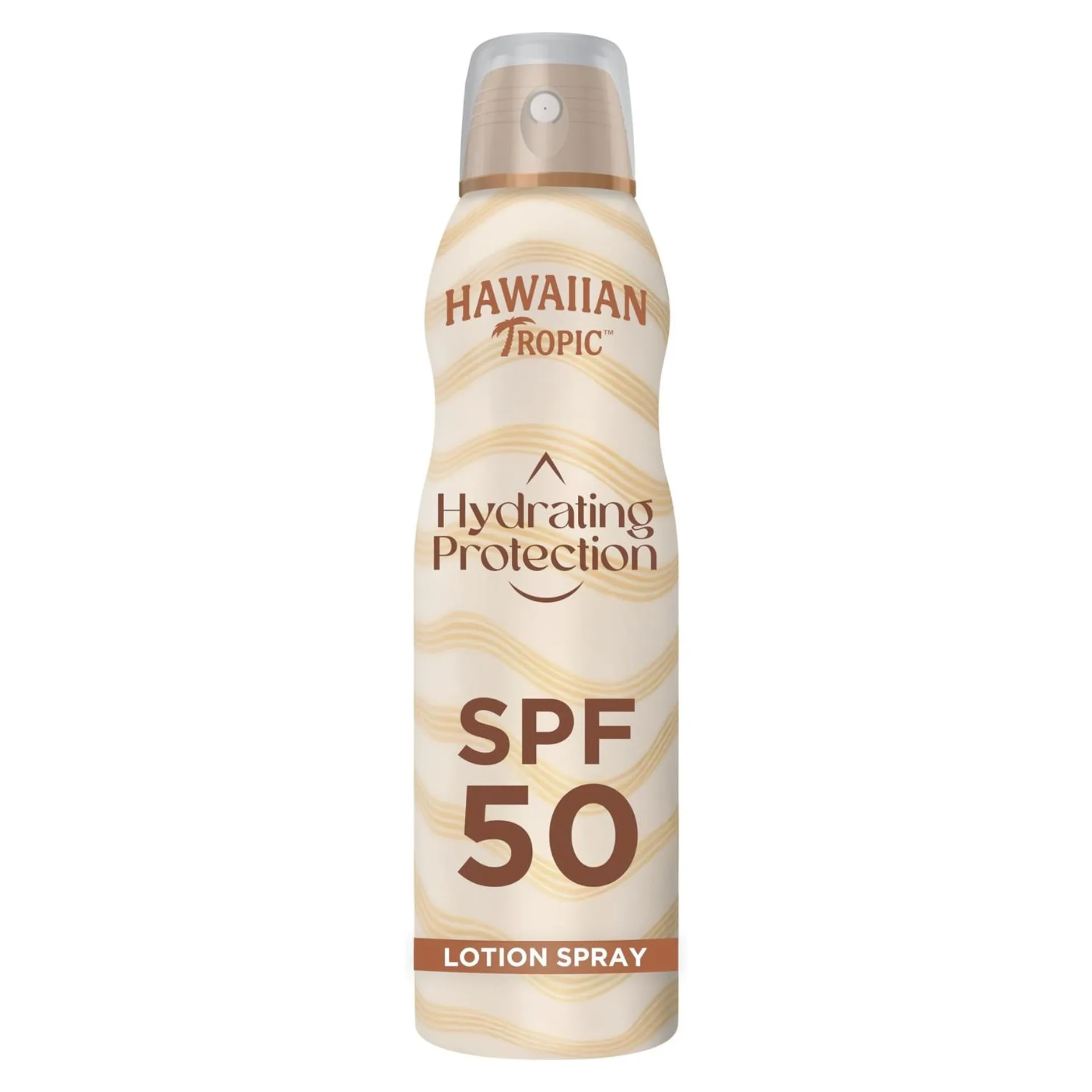 Hawaiian Tropic Hydrating Sunscreen Spray Spf50 220ml For Broad Spectrum Uva & Uvb Protection