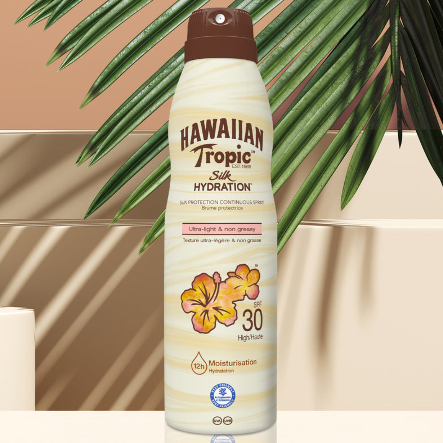 Hawaiian Tropic Hydrating Sunscreen Spray Spf30 177ml For Broad Spectrum Uva & Uvb Protection