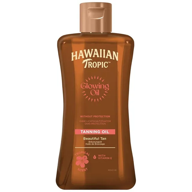 Hawaiian Tropic Tanning Oil Spf0 200ml For Deep Natural Tanning