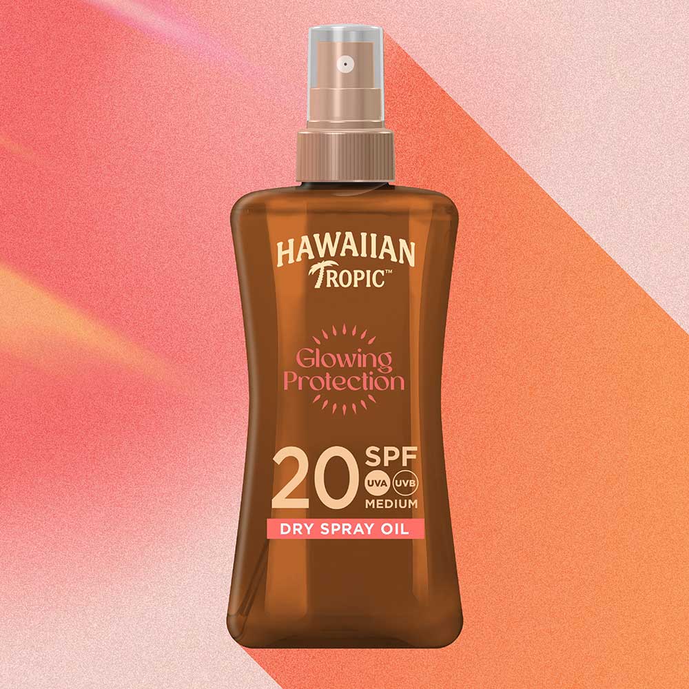 Hawaiian Tropic Tanning Dry Oil Gel Spf20 200ml For Glowing Tan & Sun Protection