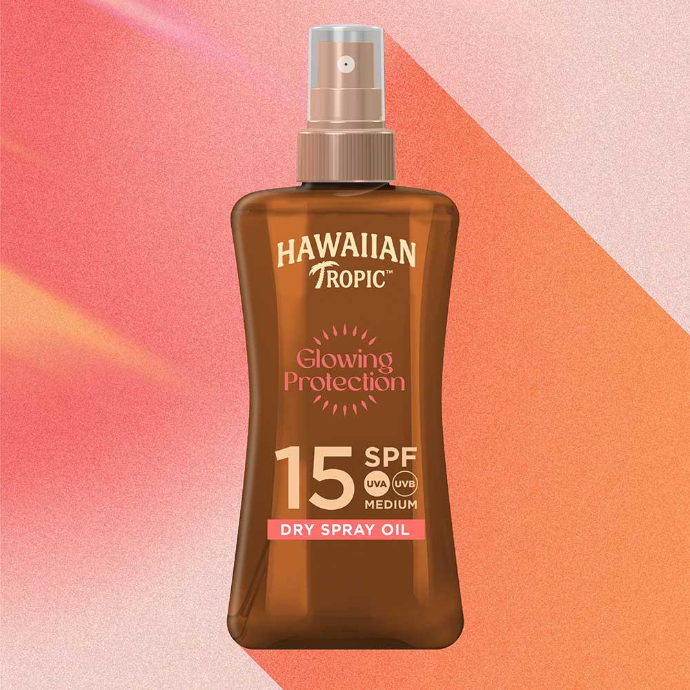 Hawaiian Tropic Tanning Dry Oil Gel Spf15 200ml For Glowing Tan & Sun Protection