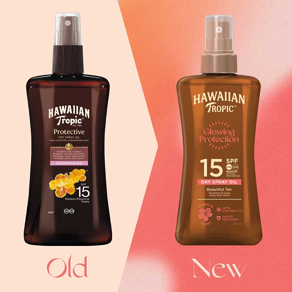 Hawaiian Tropic Tanning Dry Oil Gel Spf15 200ml For Glowing Tan & Sun Protection