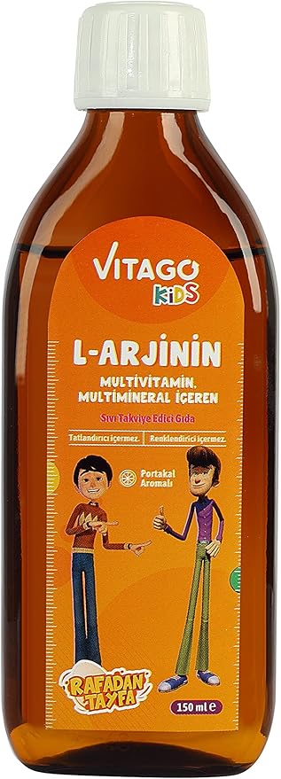 Vitago Kids Multivitamin With L-arginine Rafadan Syrup 150 Ml