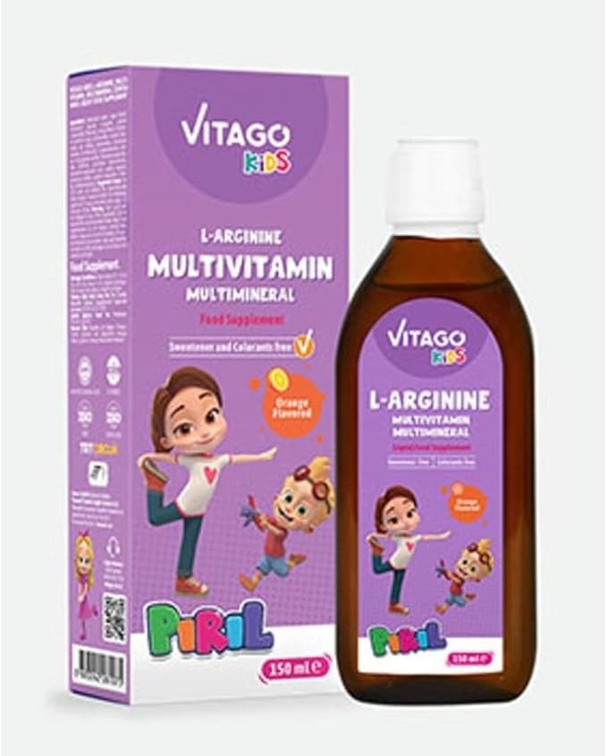 Vitago Kids Multivitamin With L-arginine Piril Syrup 150 Ml