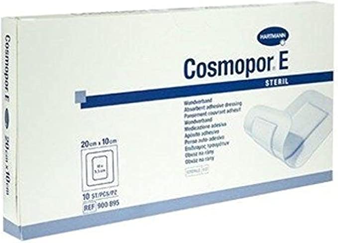 Hartmann Cosmopor E Sterile Adhesive Pads 20 X 8 Cm 25`S Htc 900875-0, White