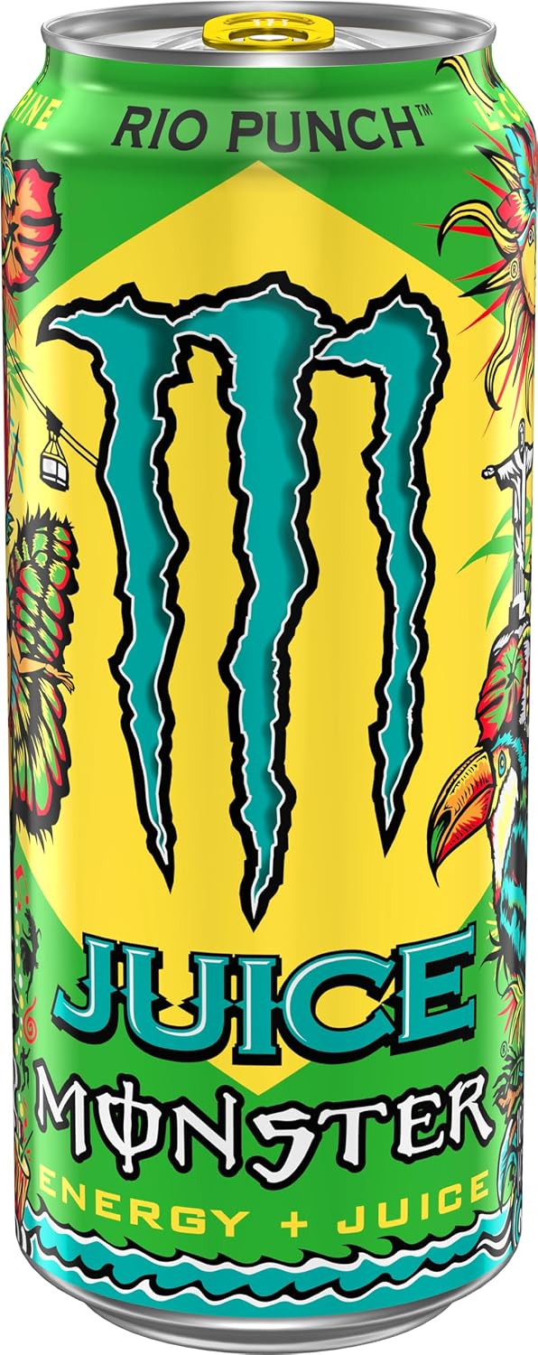 Monster Energy Rio Punch Energy Drink 500ml For Energy & Mental Focus