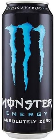 Monster Energy Absolutely Zero Energy Drink 500ml Zero Sugar For Energy & Mental Focus