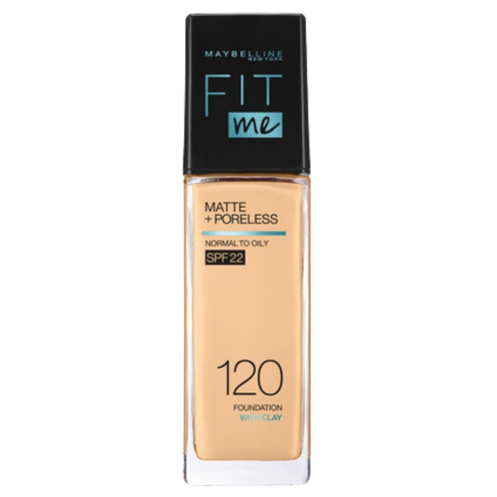 Maybelline New York Fit Me Matte + Poreless Foundation Spf 22 For Normal To Oily Skin Shade 120