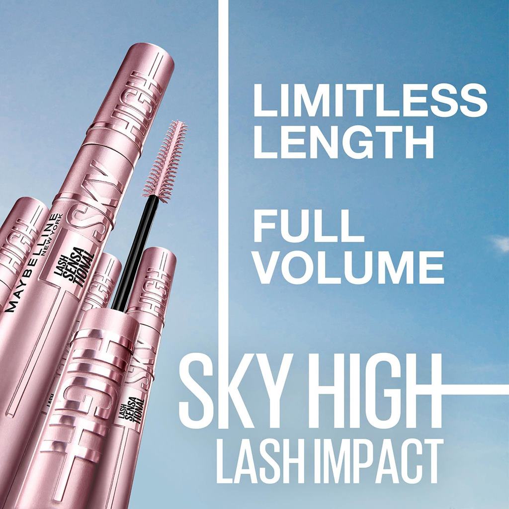Maybelline New York Lash Sensational Sky High Waterproof Mascara Very Black For Length & Volume