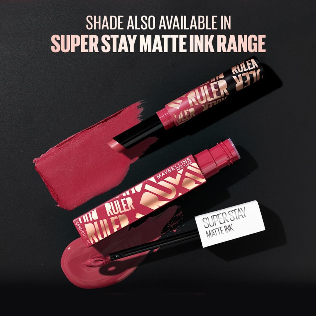 Maybelline New York Super Stay Matte Ink Liquid Lipstick For Long-lasting Matte Color 80 Ruler