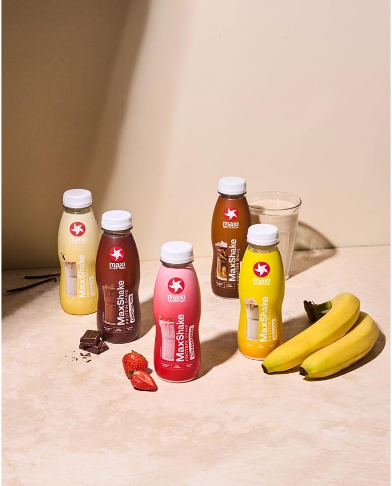 Maxinutrition Maxshake Strawberry Protein Shake 330ml With 25g Protein, Lactose Free & No Added Sugar