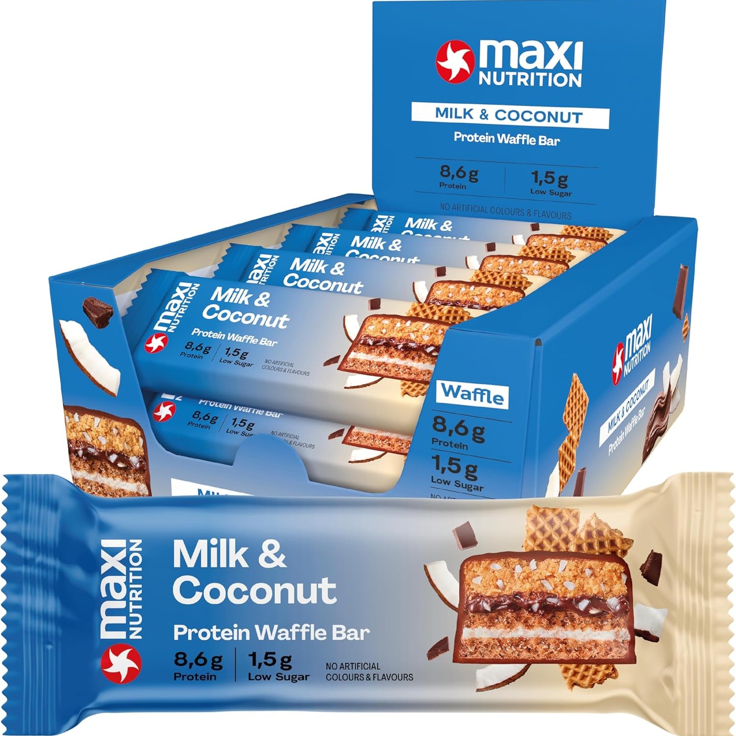 Maxinutrition Milk Coconut Protein Bar 40g With 10g Protein & No Added Sugar