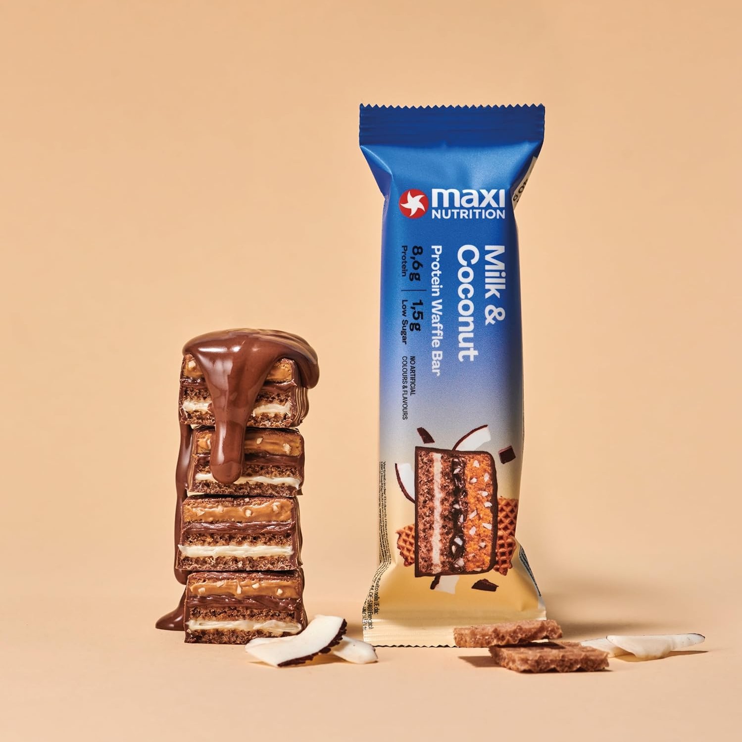 Maxinutrition Milk Coconut Protein Bar 40g With 10g Protein & No Added Sugar