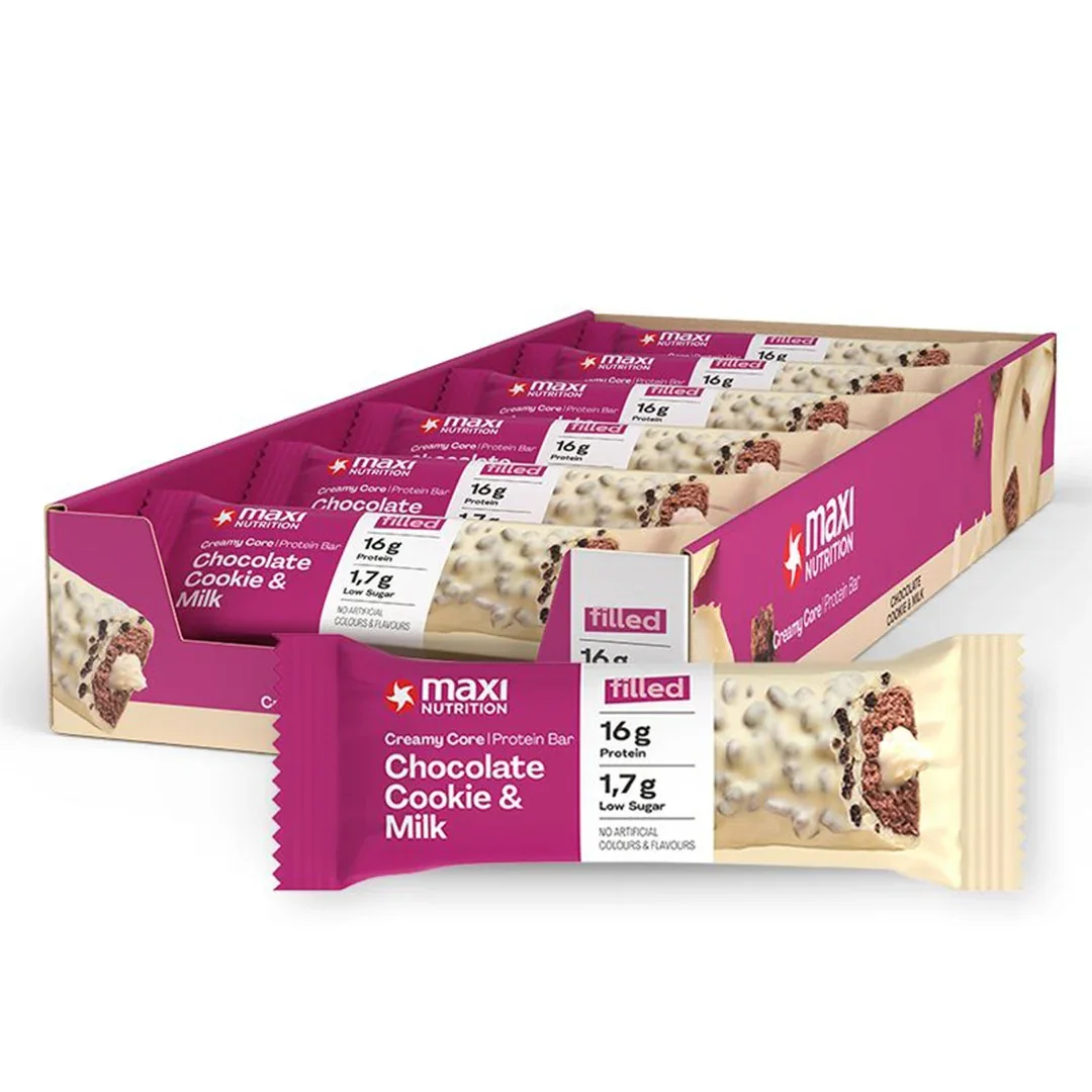 Maxinutrition Chocolate Cookie & Milk Protein Bar 45g With 16g Protein & No Added Sugar