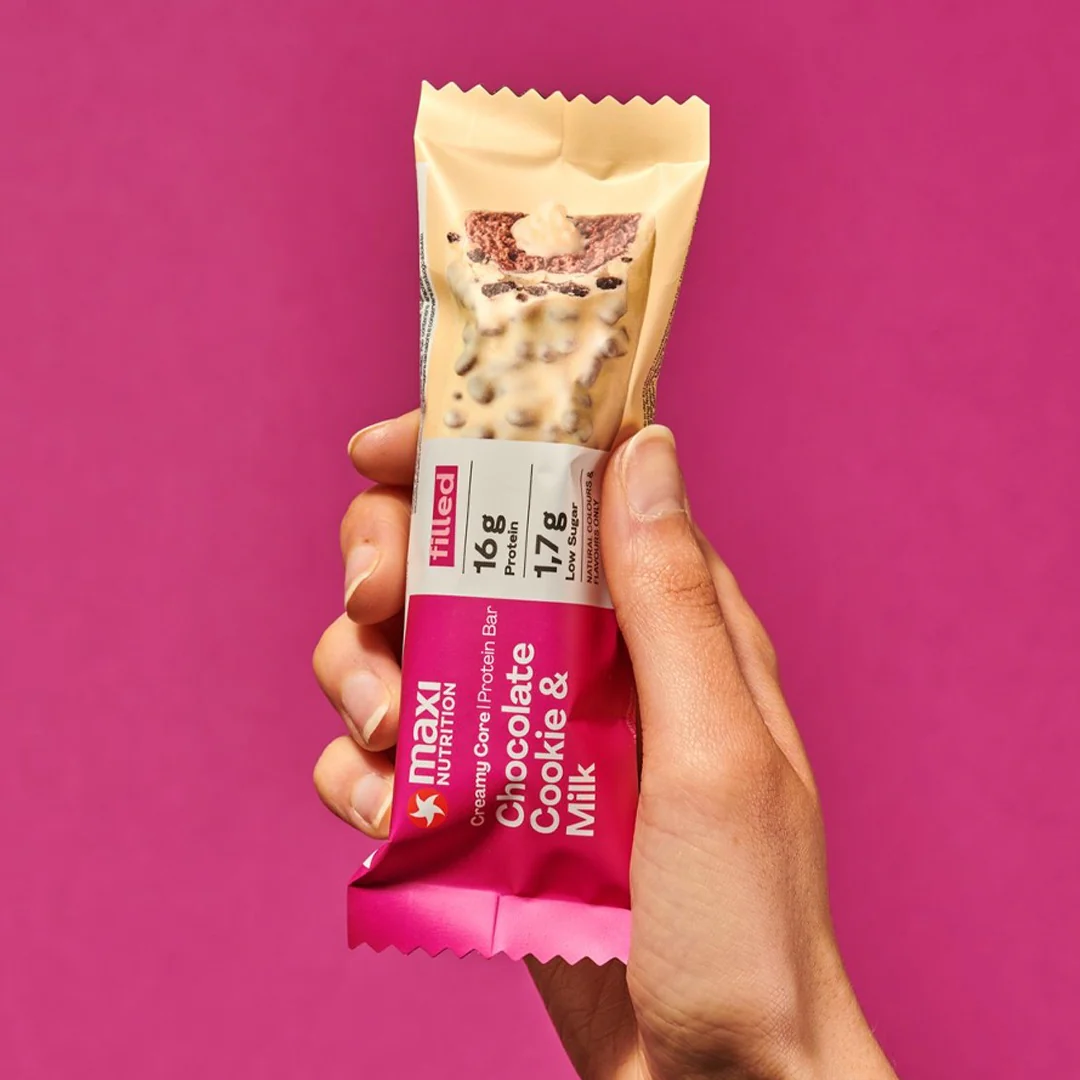 Maxinutrition Chocolate Cookie & Milk Protein Bar 45g With 16g Protein & No Added Sugar