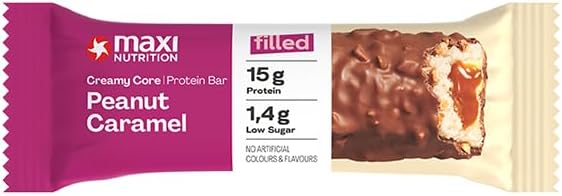 Maxinutrition Peanut Caramel Protein Bar 45g With 16g Protein & No Added Sugar