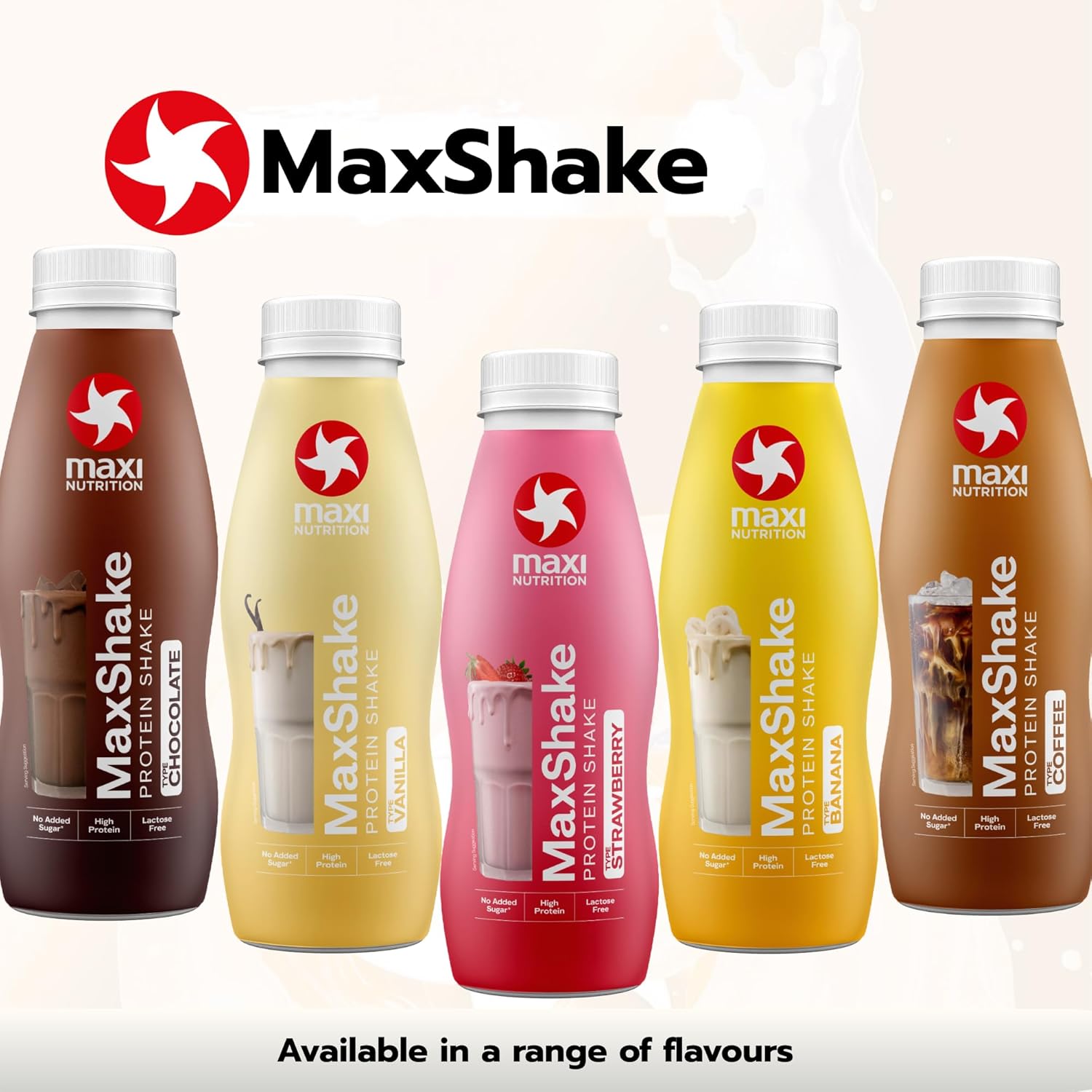 Maxinutrition Maxshake Coffee Protein Shake 330ml With 25g Protein, Lactose Free & No Added Sugar