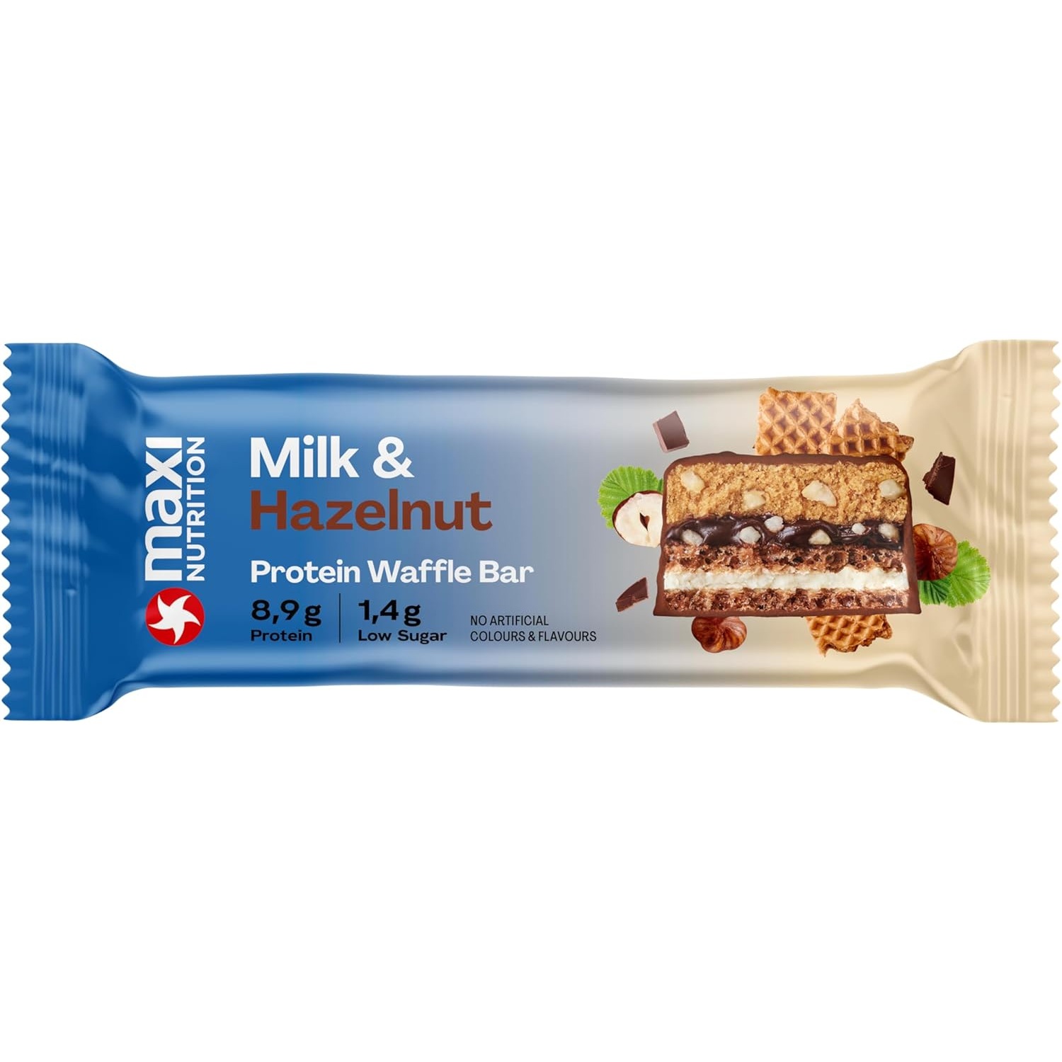 Maxinutrition Milk Hazelnut Protein Bar 40g With 10g Protein & No Added Sugar