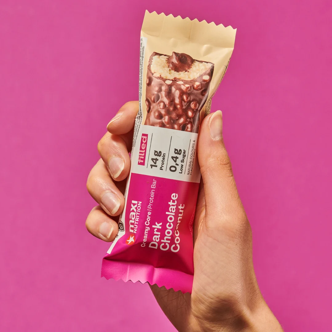 Maxinutrition Dark Chocolate Coconut Protein Bar 45g With 16g Protein & No Added Sugar