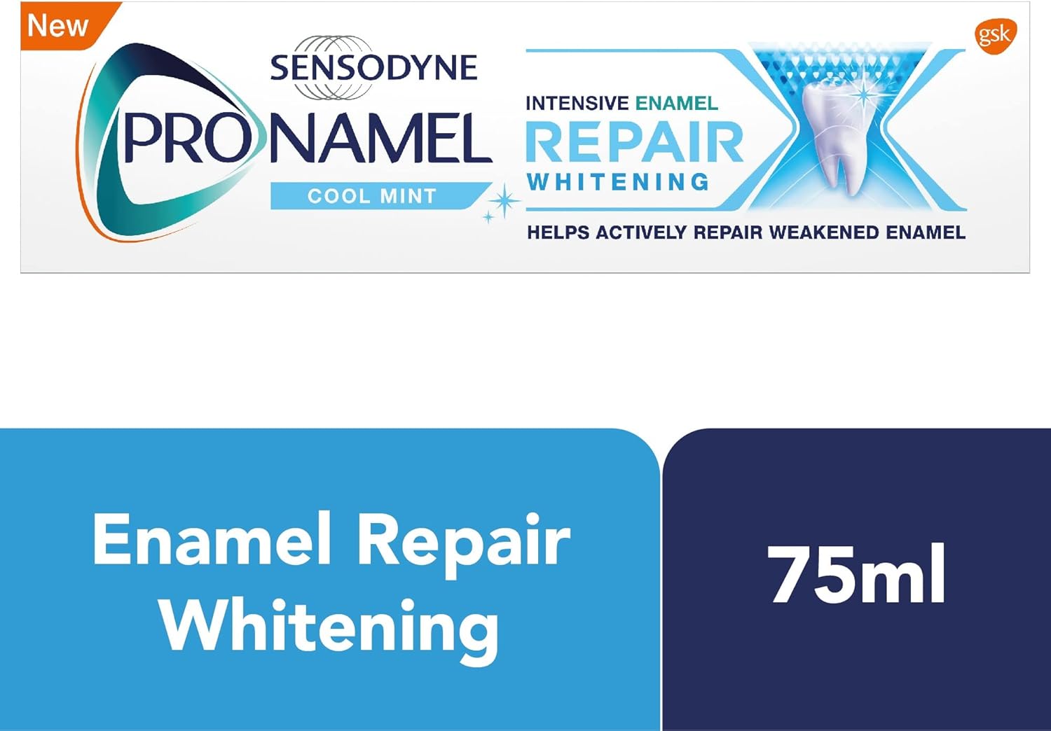 Sensodyne Pronamel Intensive Enamel Repair Whitening Cool Mint Toothpaste 75ml