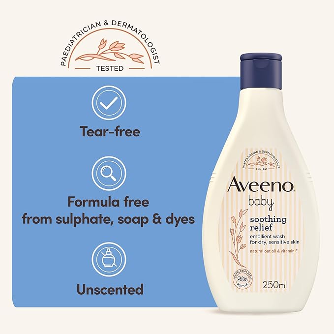 Aveeno Baby Soothing Relief Wash 250 Ml (u180064)