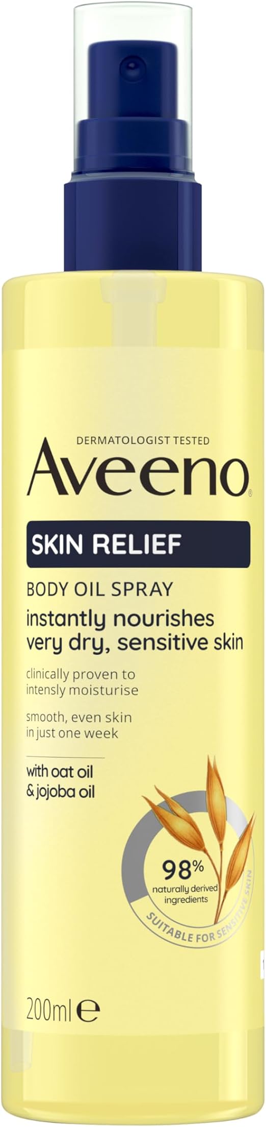 Aveeno Skin Relief Body Oil Spray 200 Ml (u180073)