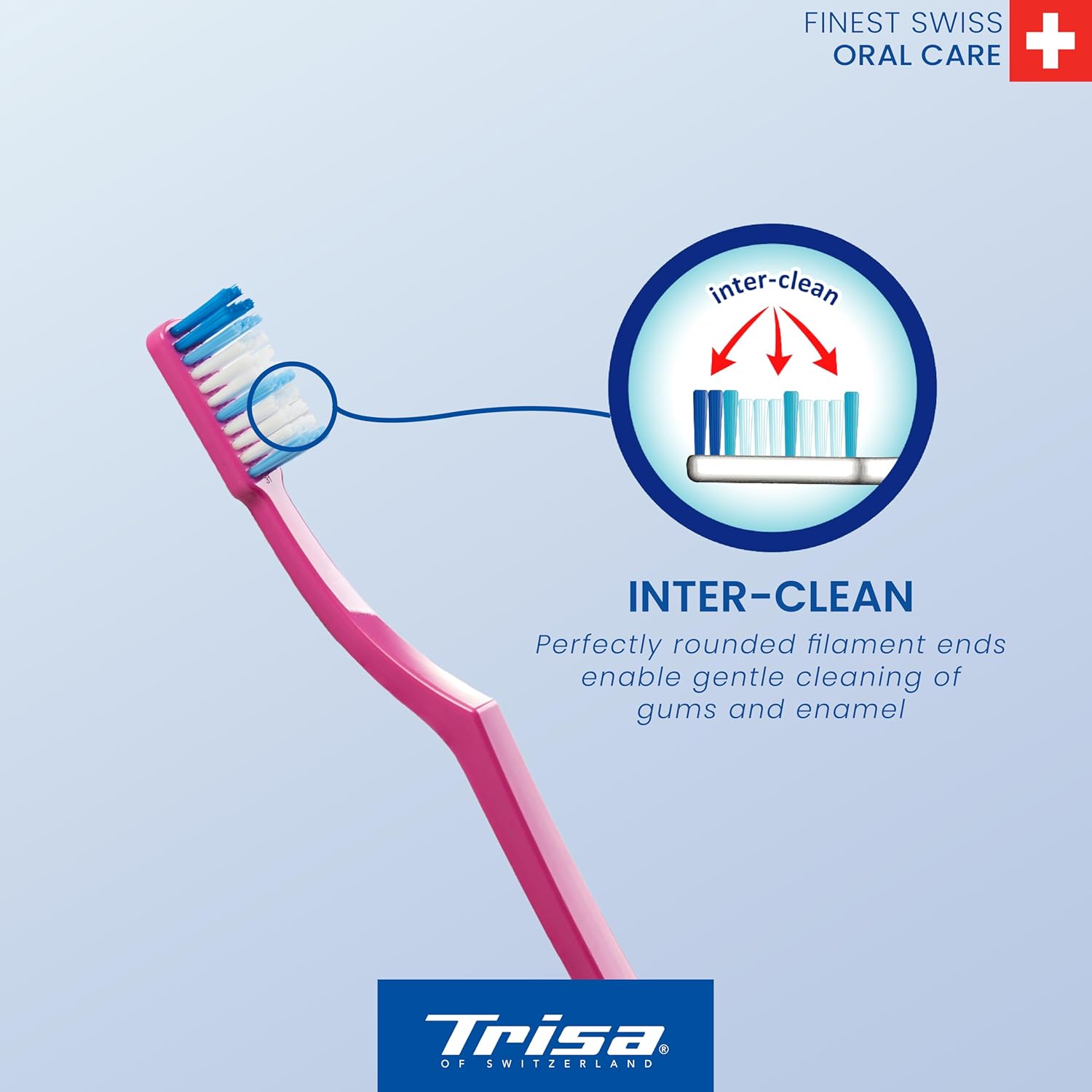 Trisa Swiss Made Fresh Super Clean Toothbrush Medium Buy 2 Get 1 Free Bundle Offer