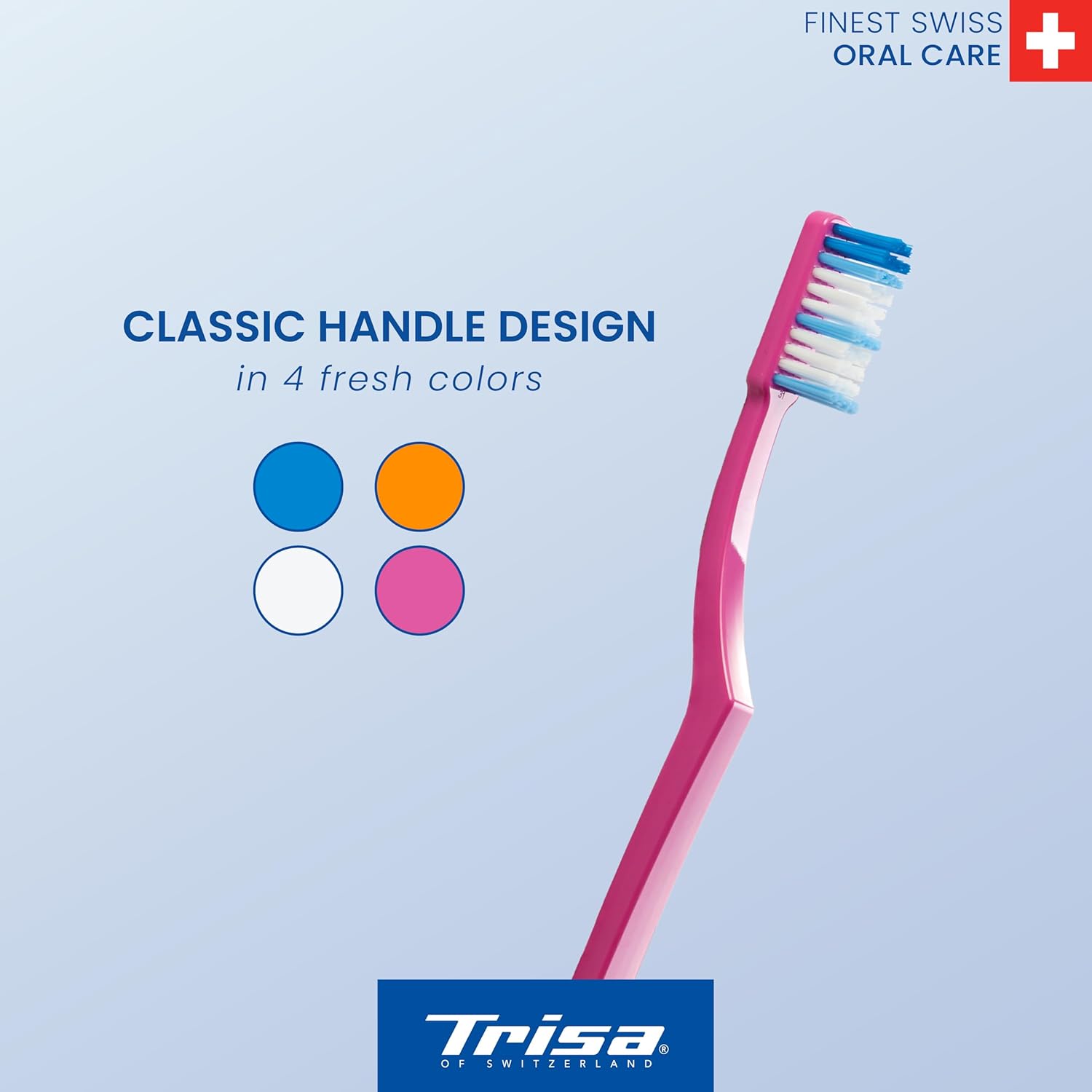 Trisa Swiss Made Fresh Super Clean Toothbrush Medium Buy 2 Get 1 Free Bundle Offer
