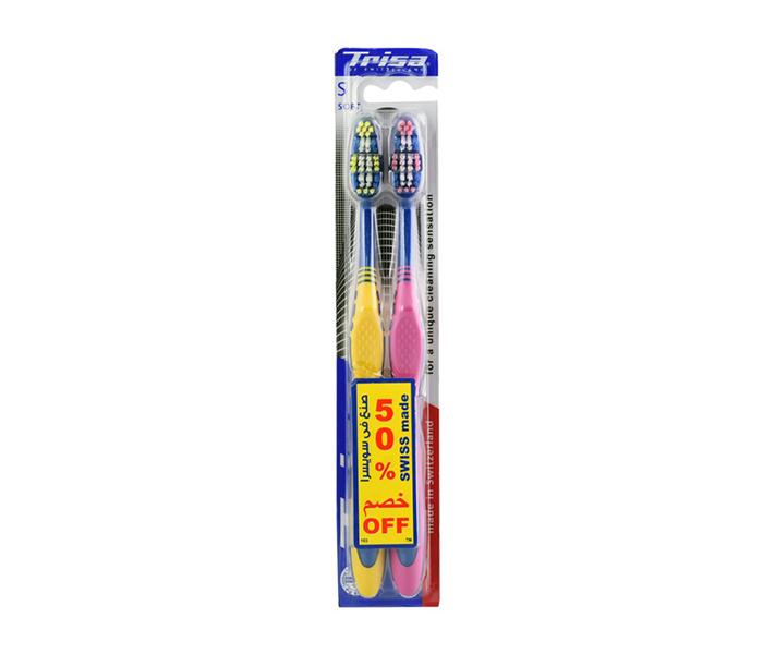 Trisa Swiss Made Flexible Head Toothbrush Soft Buy 1 Get 1 Free Bundle Offer