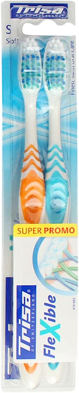 Trisa Swiss Made Flexible Toothbrush Soft Buy 1 Get 1 Free Bundle Offer