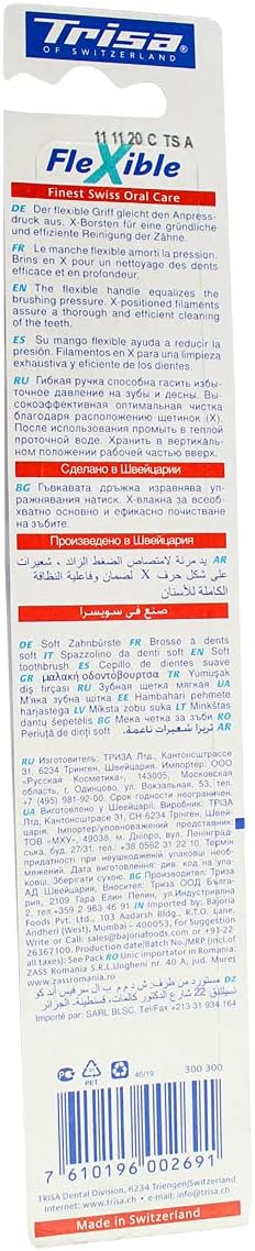 Trisa Swiss Made Flexible Toothbrush Soft Buy 1 Get 1 Free Bundle Offer