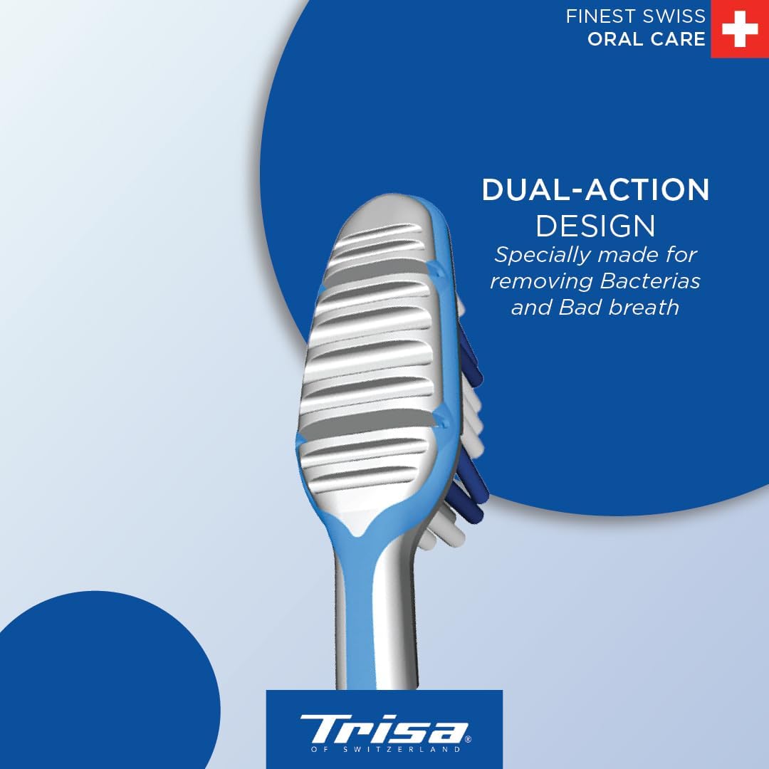 Trisa Swiss Made Flexible Toothbrush Medium Buy 1 Get 1 Free Bundle Offer