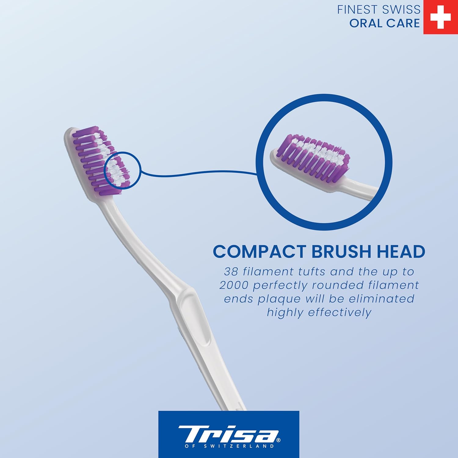 Trisa Swiss Made Swiss Clean Toothbrush Soft Buy 1 Get 1 Free Bundle Offer