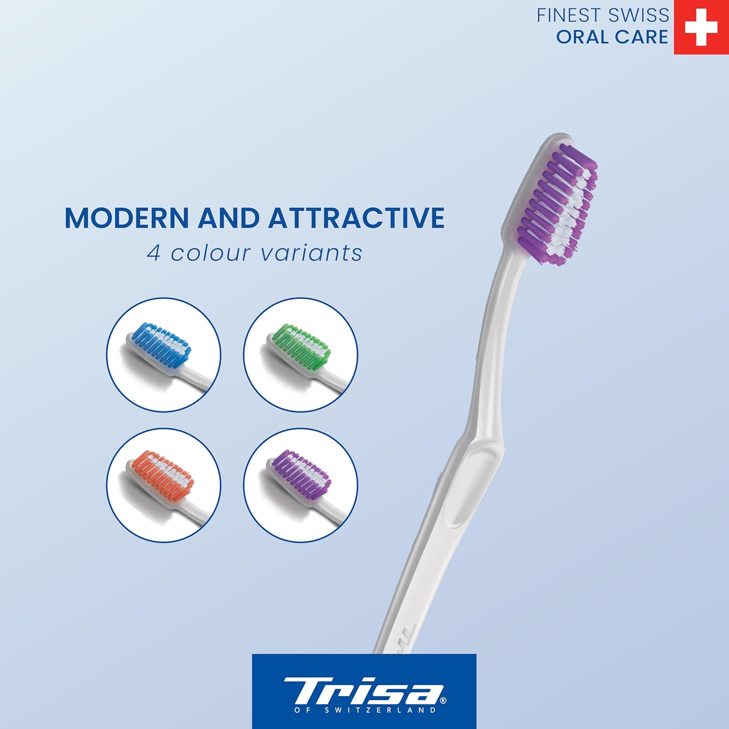 Trisa Swiss Made Swiss Clean Toothbrush Soft Buy 1 Get 1 Free Bundle Offer