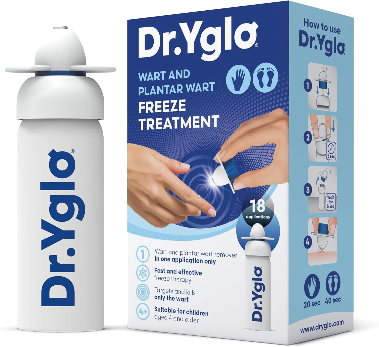 Dr Yglo Wart & Verruca Remover Freeze Spray 50ml