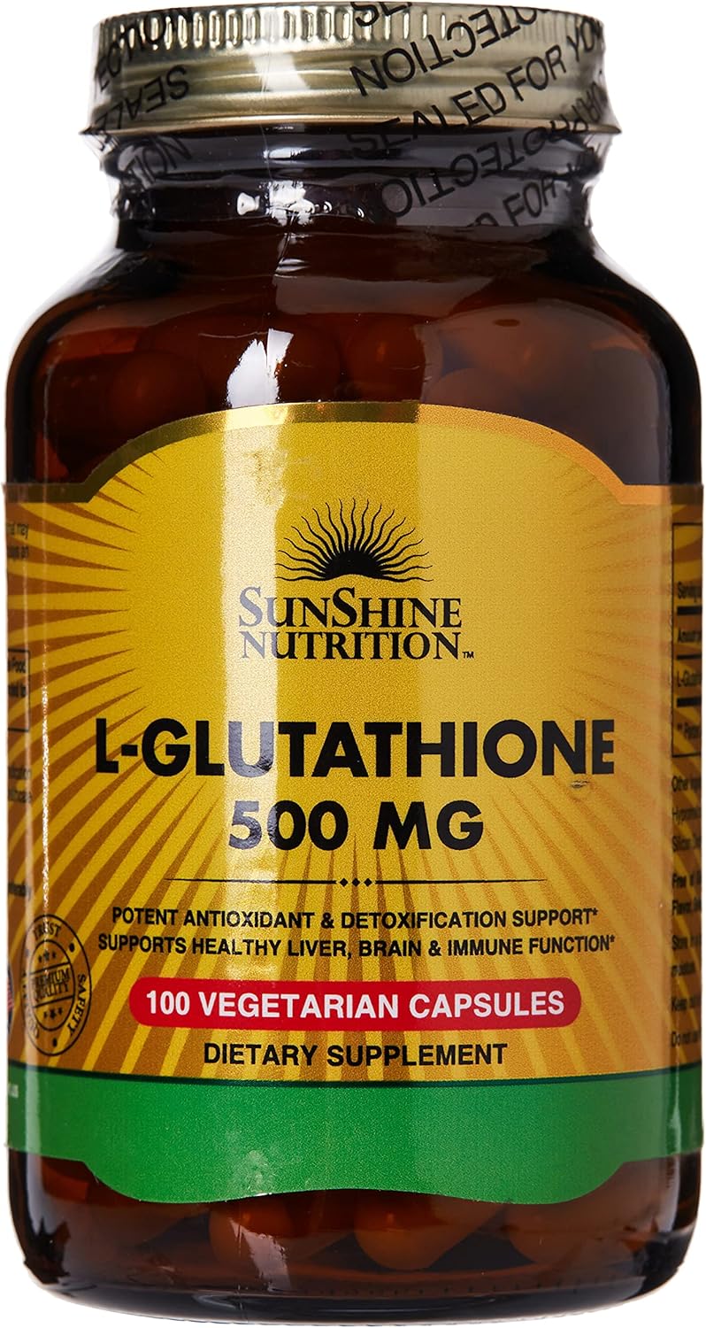 Sunshine L-glutathione 500mg Vegicaps - 100 Count