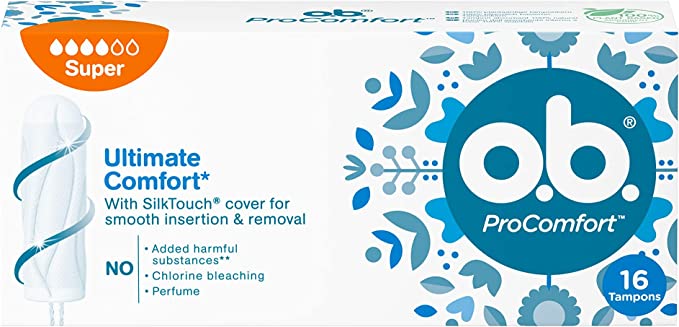 OB Pro Comfort Tampons Super 16 Pc`S