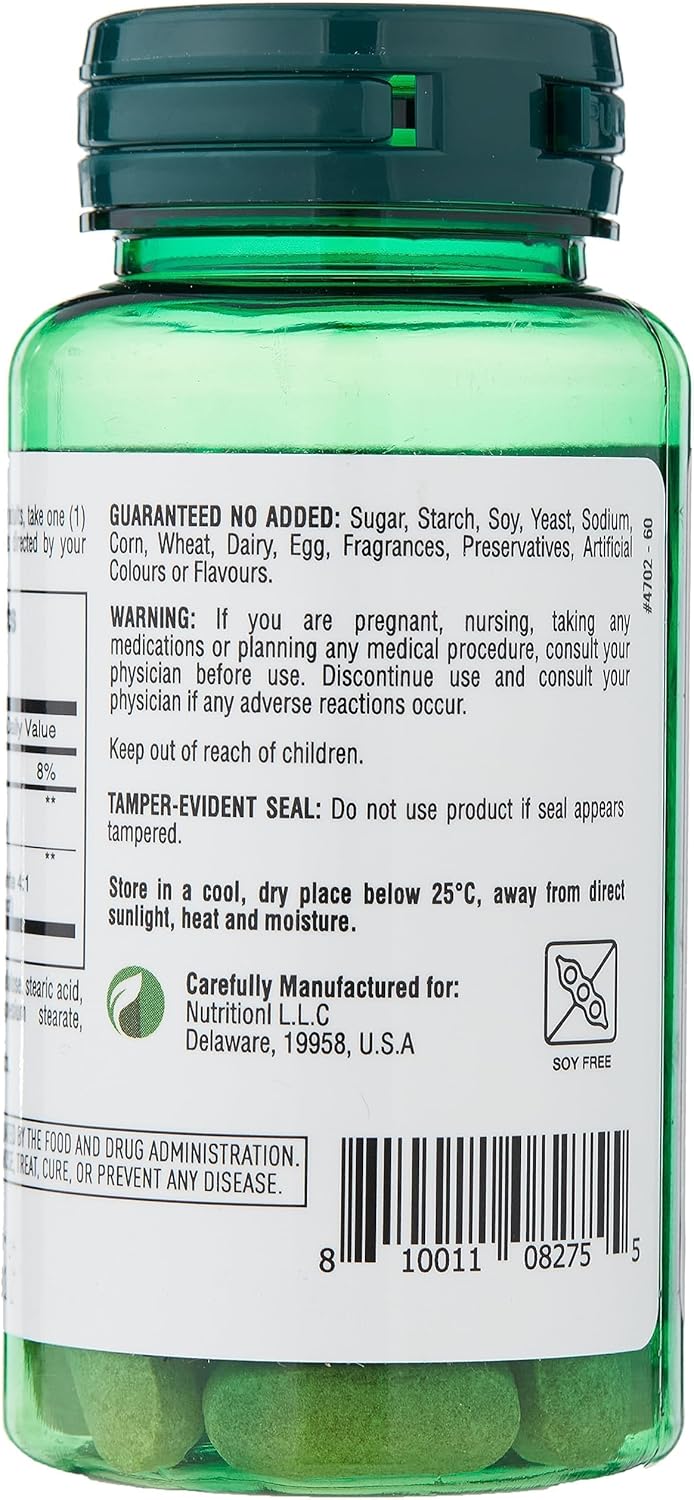 Nutritionl Korean Ginseng 1000mg 60 Tablets For Energy, Vitality & Stamina Support
