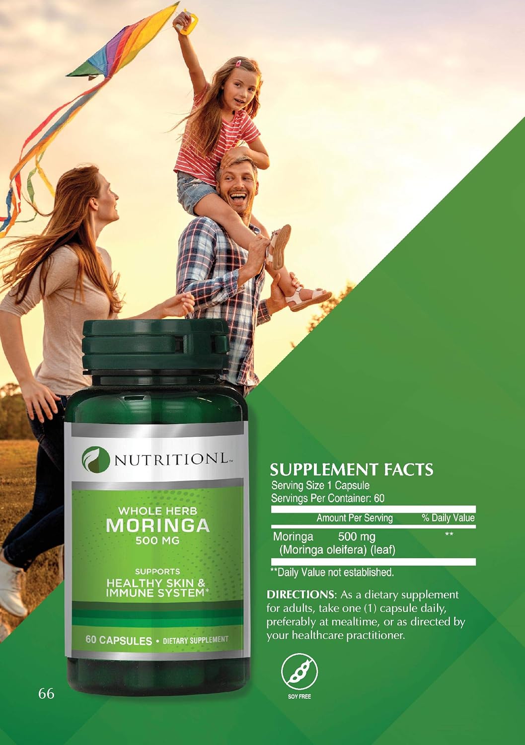 Nutritional Moringa 500 Mg Capsules 60's (08279)