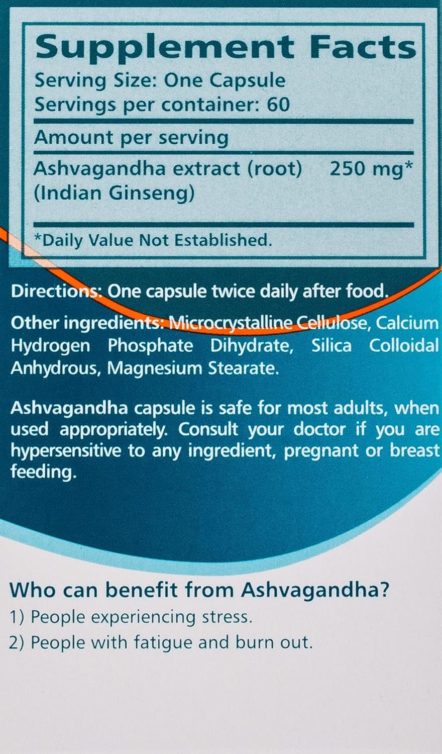 Himalaya Ashwagandha Capsules, 60 Capsules