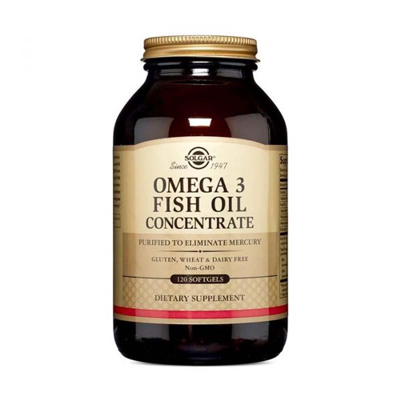Solgar Omega-3 Fish Oil Concentrate 120 Softgels For Heart, Brain & Joint Health
