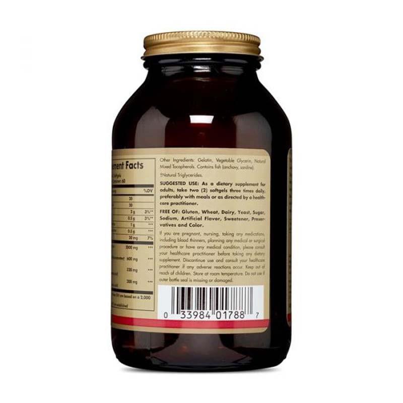 Solgar Omega-3 Fish Oil Concentrate 120 Softgels For Heart, Brain & Joint Health