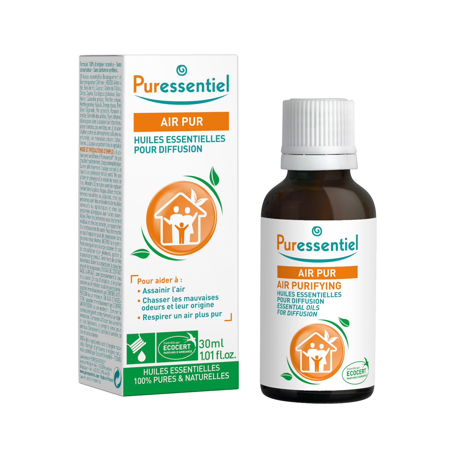 Puressentiel Essential Oils Diffusion Blend – Air Purifying (30 Ml)