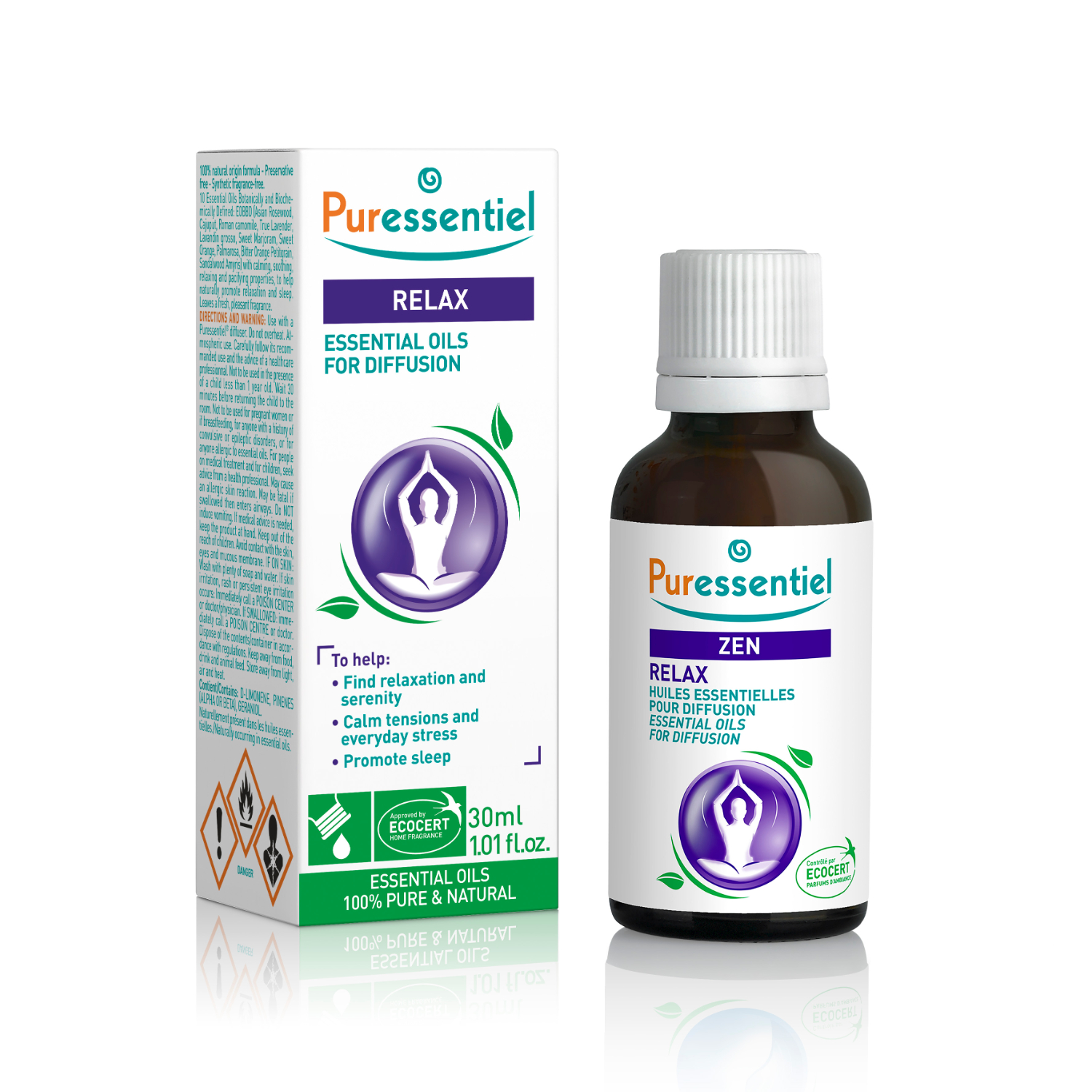 Puressentiel Essential Oils Diffusion Blend – Relax (30 Ml)