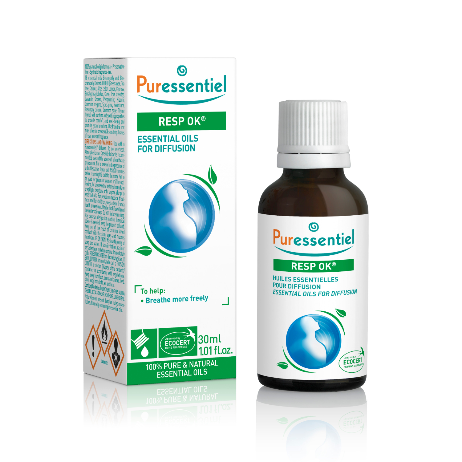 Puressentiel Essential Oils Diffusion Blend – Respiratory (30 Ml)