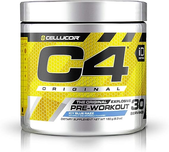 Cellucor C4 Original Explosive Pre-Workout Icy Blue Razz 30 Servings