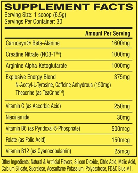 Cellucor C4 Original Explosive Pre-Workout Icy Blue Razz 30 Servings
