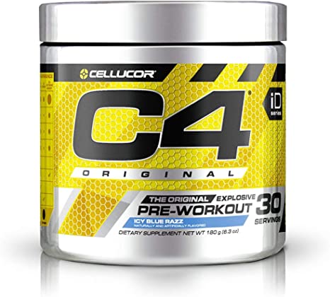 Cellucor C4 Original Idseries Pre-Workout, Icy Blue Razz, 30 Servings, 195 Gm