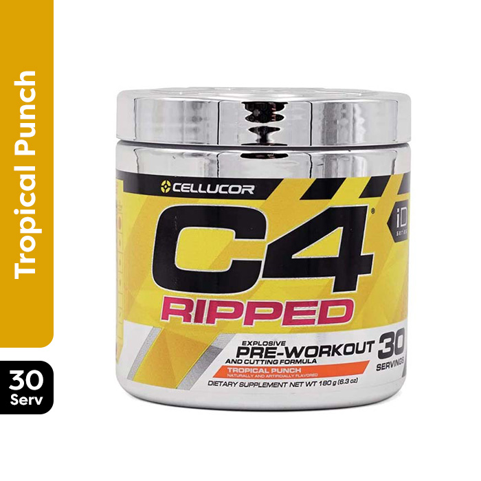 Cellucor C4 Ripped Pre-workout Powder Tropical Punch 30 Servings