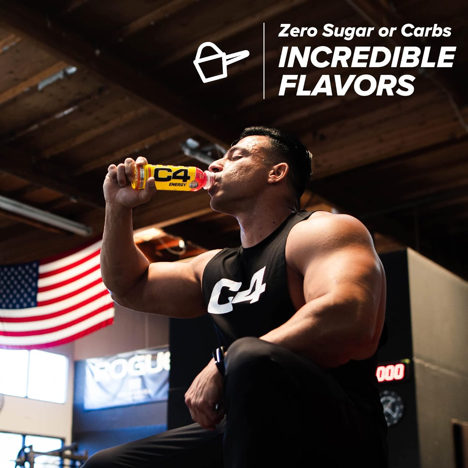 Cellucor C4 Energy Zero Sugar Pre-workout Drink With Beta-alanine Watermelon 355ml For Energy & Performance